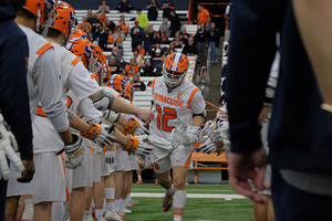 Jamie Trimboli was one of three Syracuse players to score a hat trick in the season opener against Colgate.
